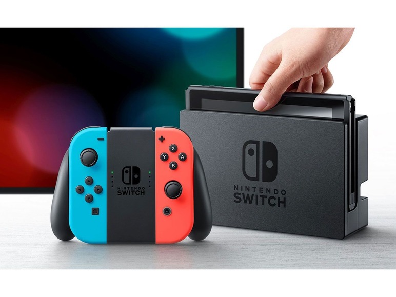 Gehe zu Vollbildansicht: Nintendo Switch Konsole Neon-Rot/Neon-Blau - Bild 3