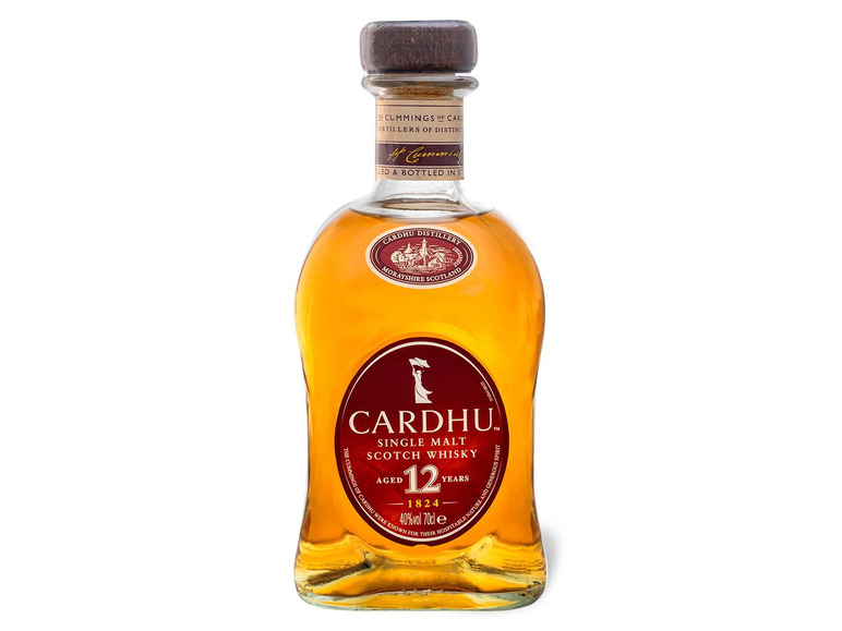 Cardhu Single mit Vol Geschenkbox Jahre Whisky Scotch 40% 12 Malt