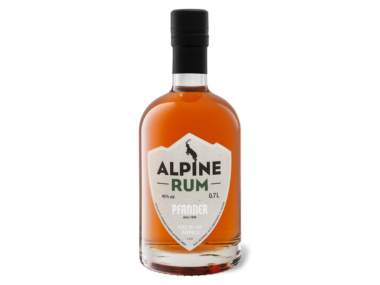 40% Alpine Rum Geschenkbox mit Vol Pfanner
