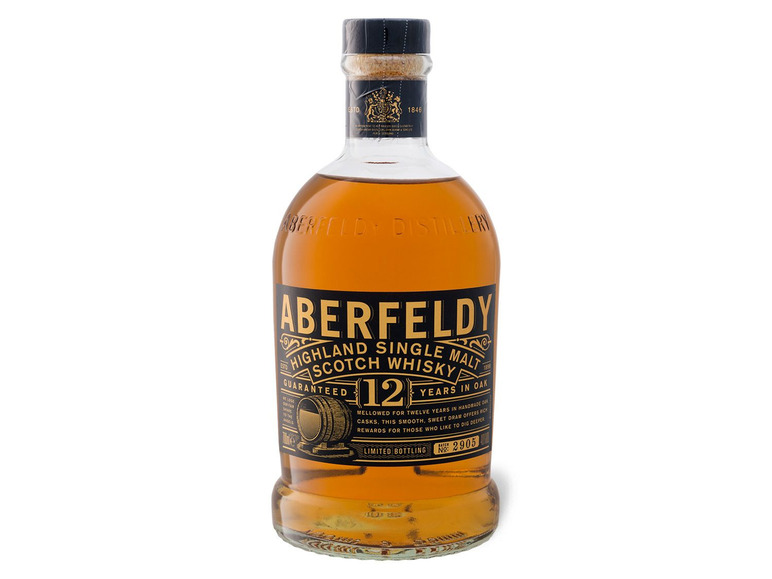 Aberfeldy 12 Years Old Highland Single Vol Malt Scotch Geschenkbox mit 40% Whisky