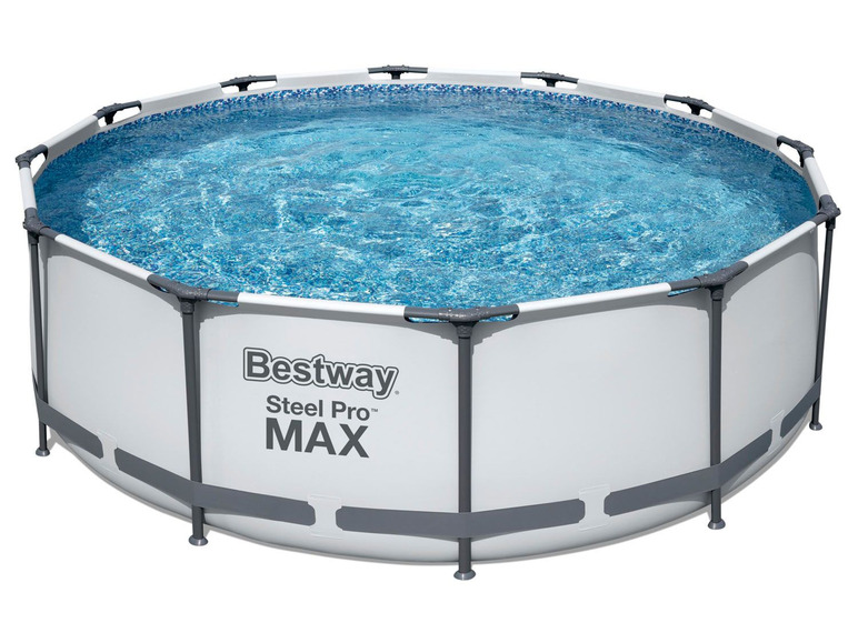 Bestway Pool cm »Steel Stahlrahmenpool-Set, Filterpumpe, ProMAX™«, Sicherheitsleiter 366x100