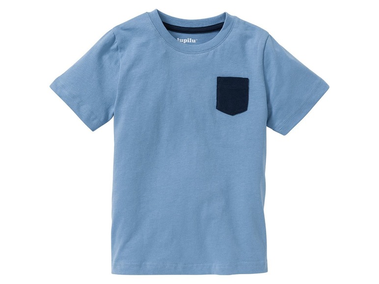 Gehe zu Vollbildansicht: LUPILU® T-Shirts Jungen, 4 Stück, weiche Single-Jersey-Qualität, hoher Bio-Baumwollanteil - Bild 5