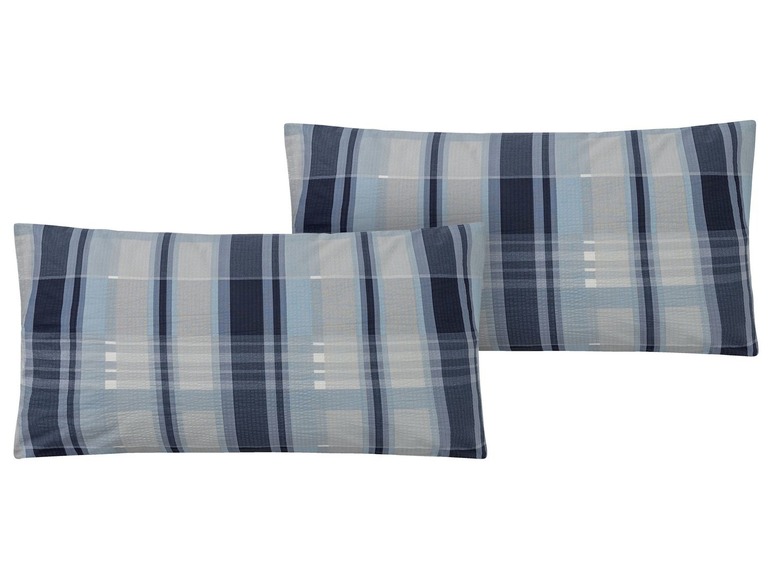 Gehe zu Vollbildansicht: MERADISO® Seersucker Kissenbezüge, 40 x 80 cm, 2 Stück, aus reiner Bio-Baumwolle - Bild 2