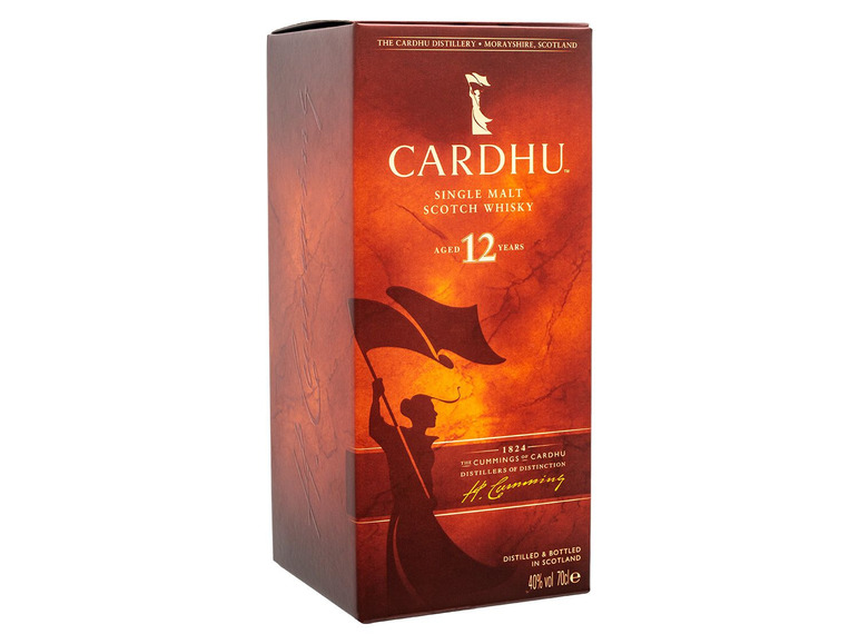 Cardhu Single Malt Scotch Whisky 12 Jahre mit Geschenkbox 40% Vol