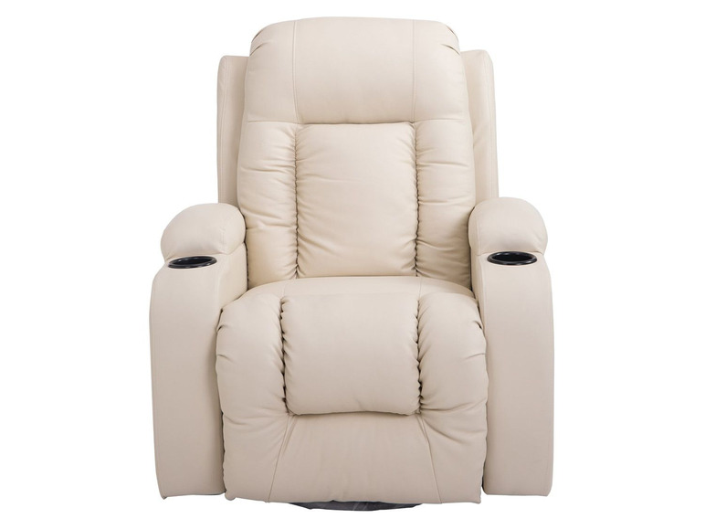 HOMCOM TV Sessel mit Massage creme Wärmefunktion und 