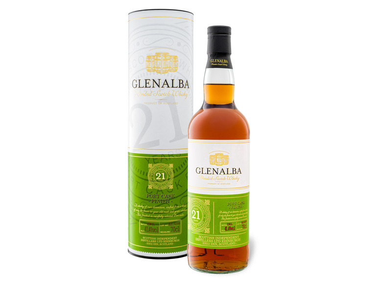 Glenalba Blended Scotch Whisky 21 41 Finish Cask Jahre 4% Port Vol