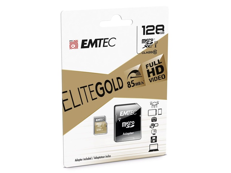 Gehe zu Vollbildansicht: Emtec microSDXC UHS1 U1 EliteGold Speicherkarte - Bild 5