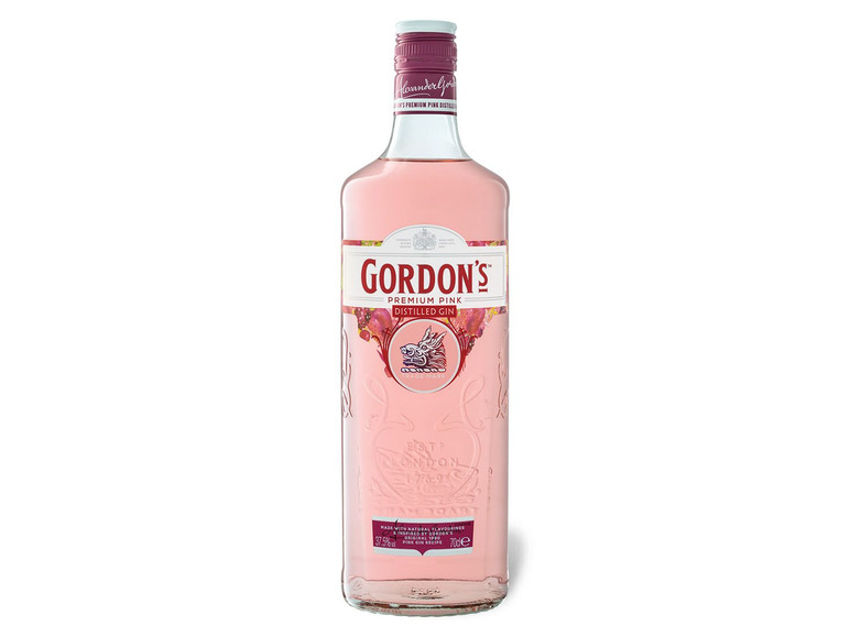 Gehe zu Vollbildansicht: Gordon's Premium Pink Distilled Gin 37,5% Vol - Bild 1