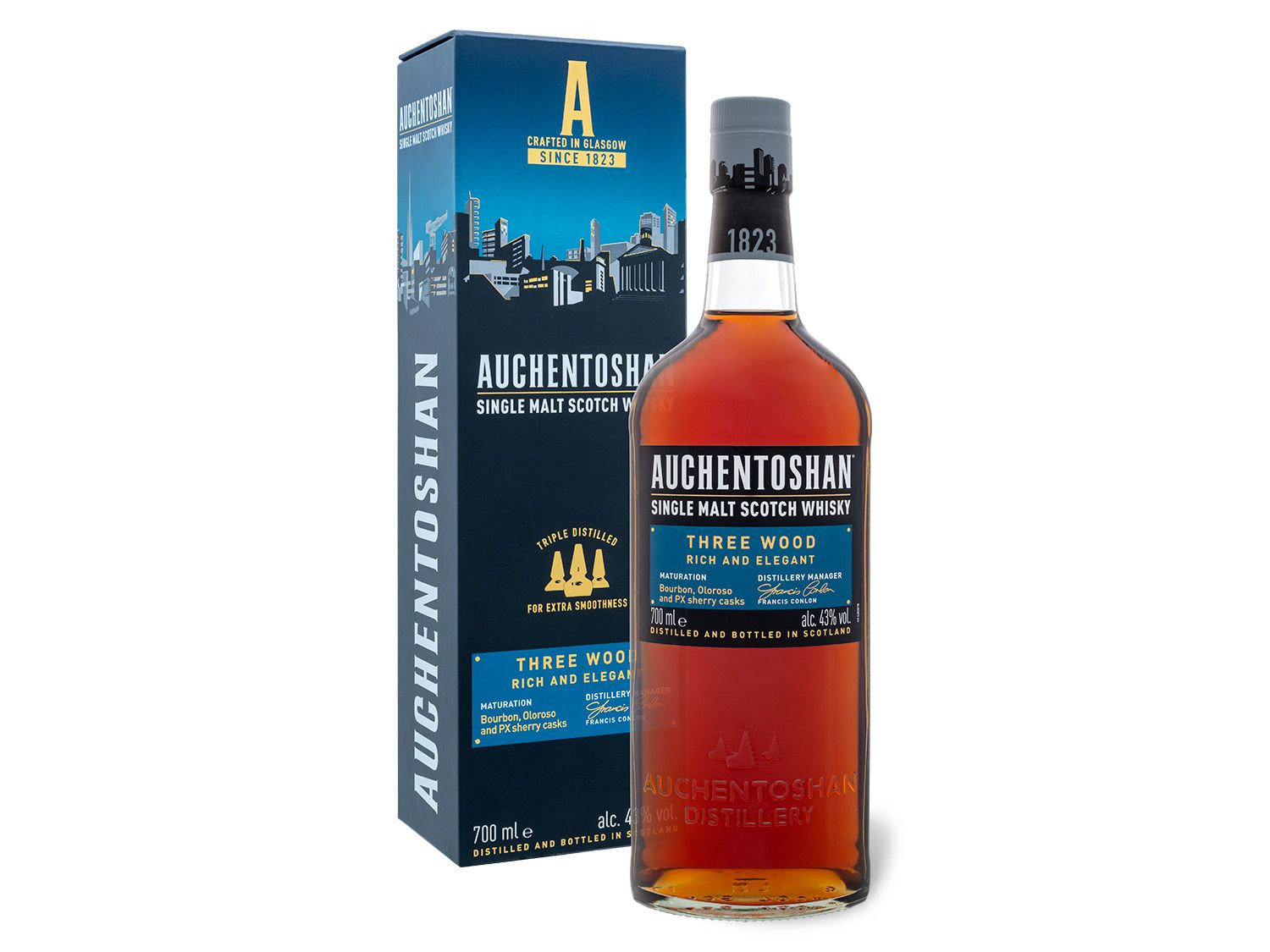 AUCHENTOSHAN Three Wood Single … Whisky Scotch Malt mit