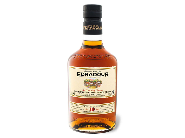10 Jahre 40% Highland Malt Single Whisky mit Edradour Geschenkbox Scotch Vol