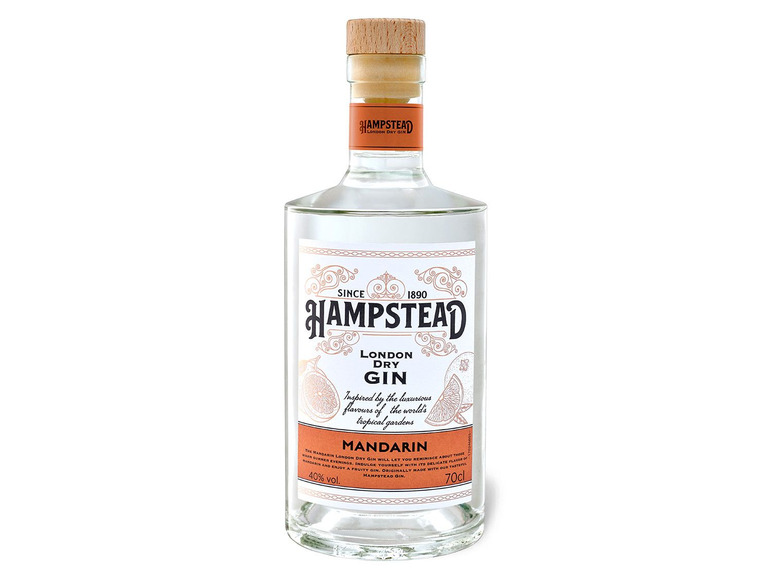40% Gin London Hampstead Vol Dry Mandarin