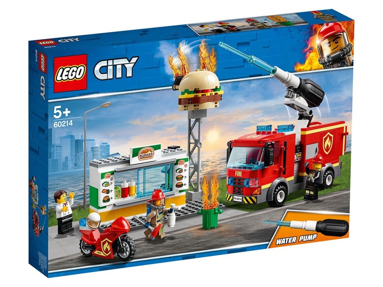 Gehe zu Vollbildansicht: LEGO® City 60214 Feuerwehreinsatz im Burger Restaurant - Bild 1