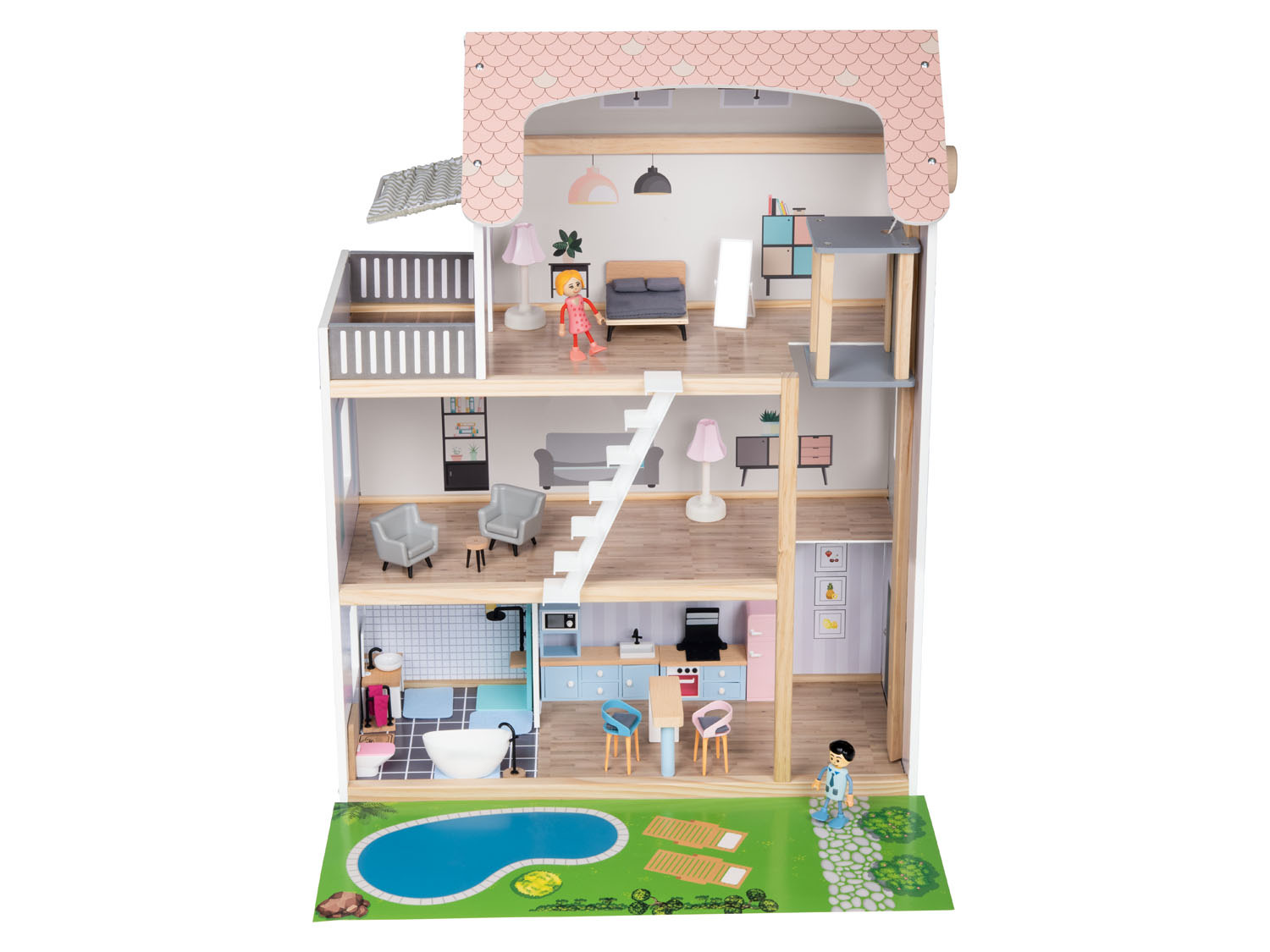 Playtive Puppenhaus aus Holz online LIDL kaufen 