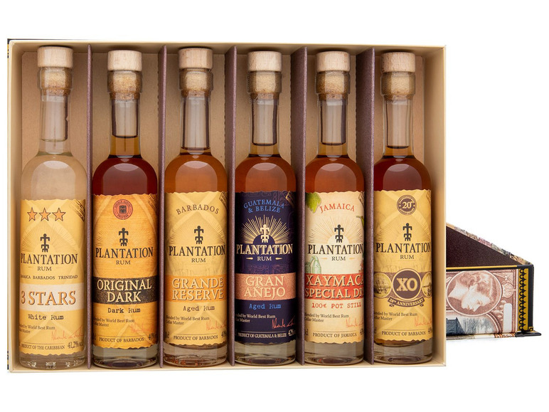 Plantation Rum Experience-Box 6 x 0,1l, Vol 40-43 