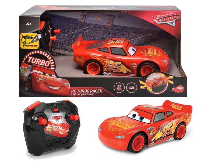 Gehe zu Vollbildansicht: DICKIE Spielzeugauto »RC Cars 3 Lightning McQueen Turbo Racer« - Bild 1