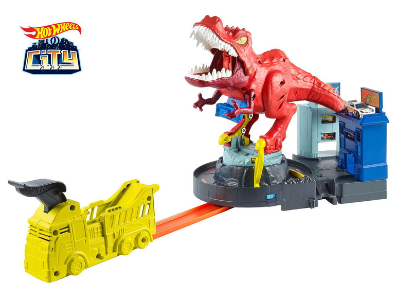 Gehe zu Vollbildansicht: Hot Wheels City T-Rex Attacke - Bild 1