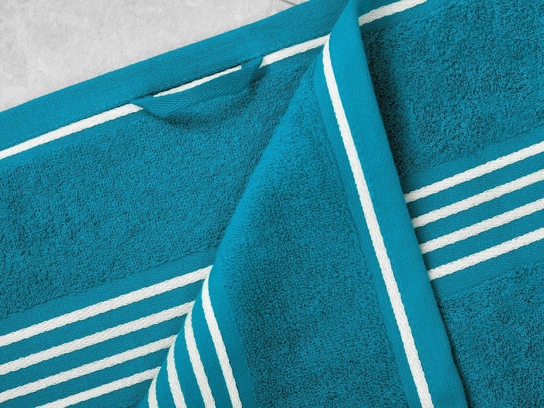 Gehe zu Vollbildansicht: Gözze Handtuch »Rio«, reine Baumwolle, mit Bordüre und Kordelaufhänger, hochwertig - Bild 16