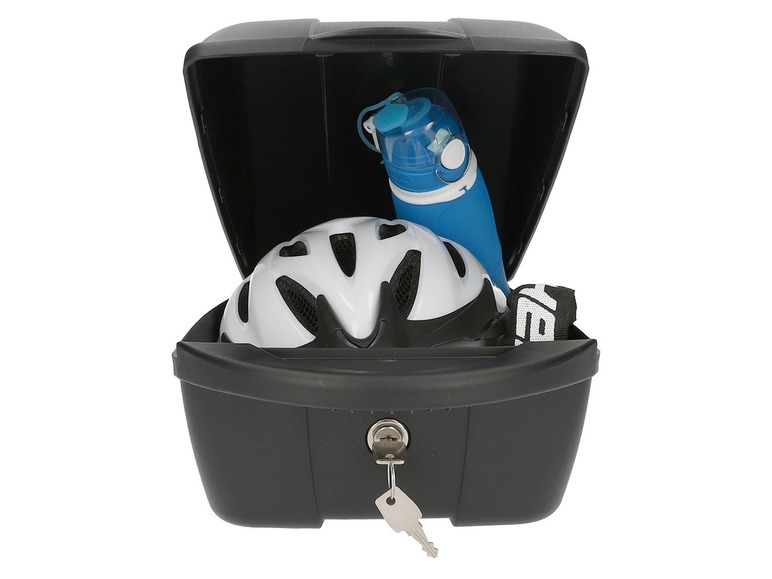 Fahrradgepäckbox, abschließbar FISCHER zwei Diebstahlsicherung Schlüsseln, mit