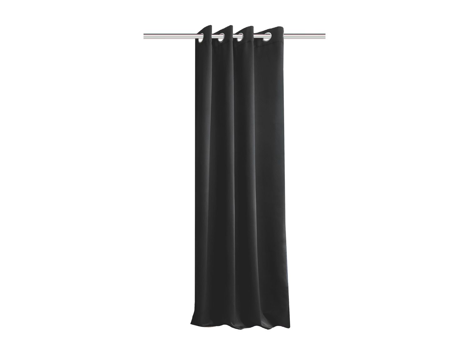 Home Wohnideen Ösenschal Thermo-Verdunklungsstoff, 245 x 135 cm (schwarz)