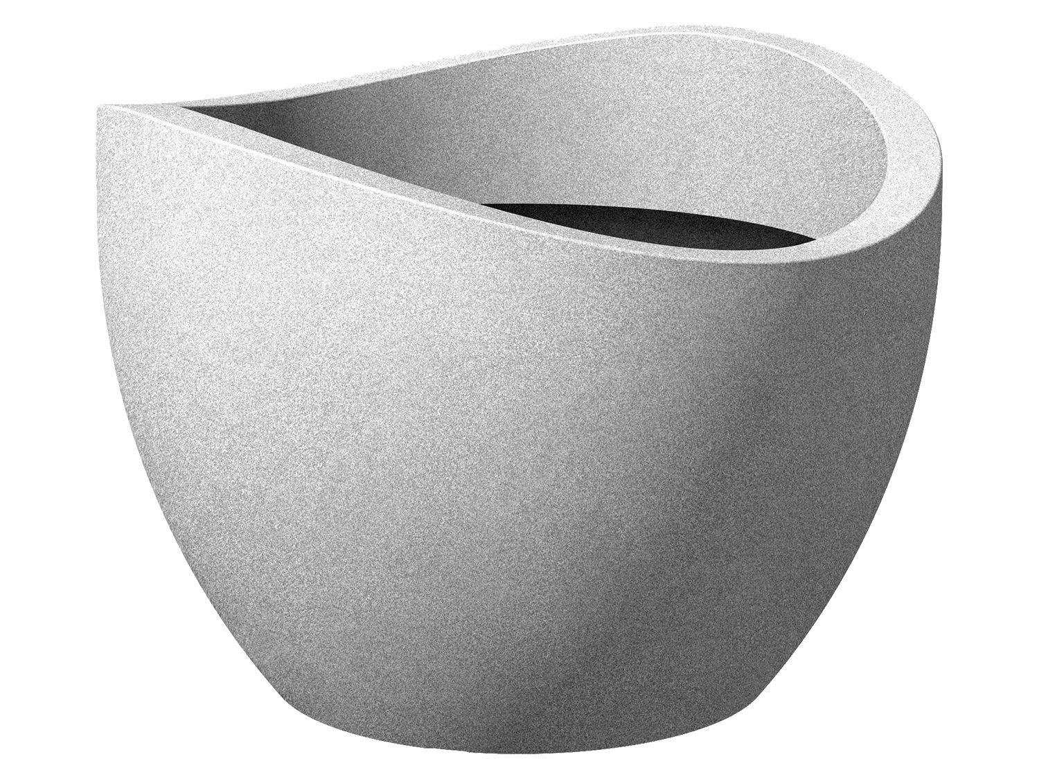 Scheurich Pflanzgefäß Wave Globe (Stony Grey, Ø 40 cm, Höhe 30 cm) Ø 40 cm, Höhe 30 cm