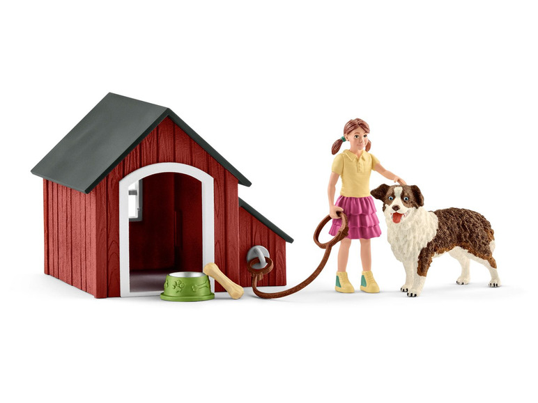 Gehe zu Vollbildansicht: Schleich Farm World 42376 »Hundehütte«, mit Zubehör, viele Spielfunktionen, ab 3 Jahren - Bild 1