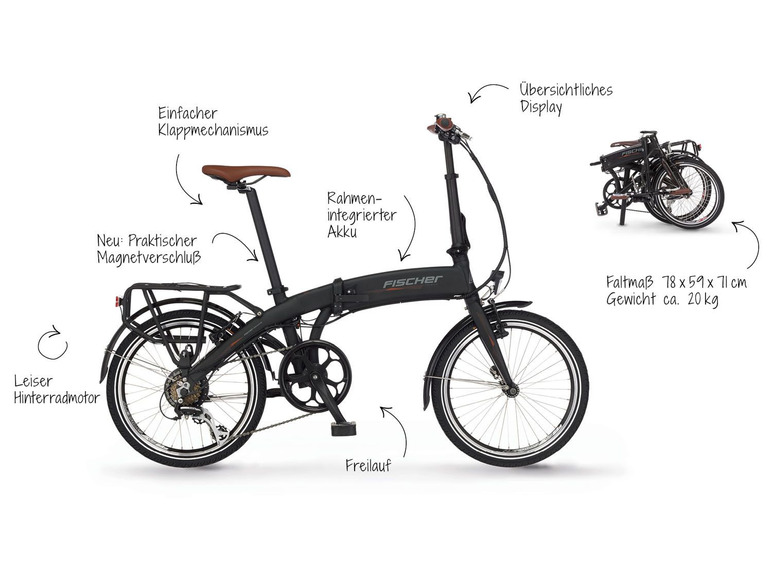E-Bike Modell Klapprad 2021 Zoll 18\