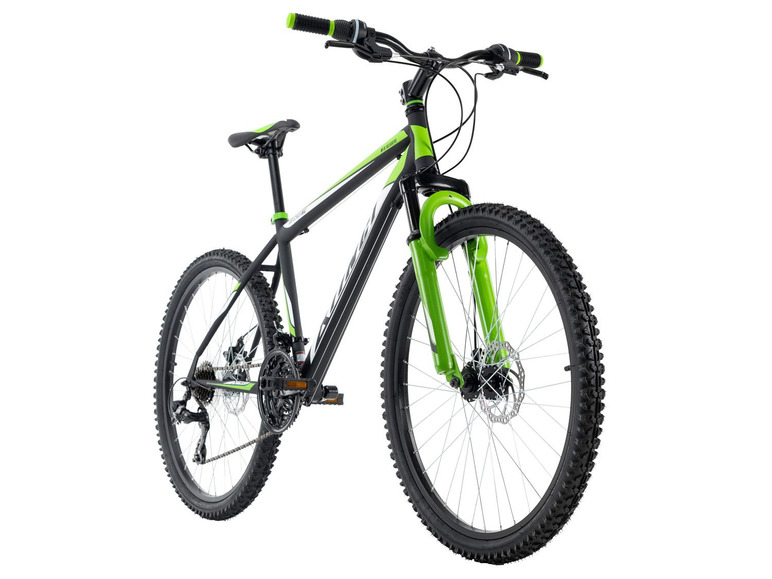 Gehe zu Vollbildansicht: KS Cycling Hardtail MTB 26" Xtinct grau-grün - Bild 1