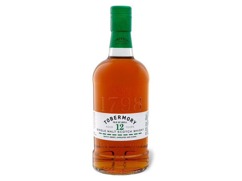 Geschenkbox Whisky Jahre Tobermory Vol 46,3% Single Malt 12 mit Scotch