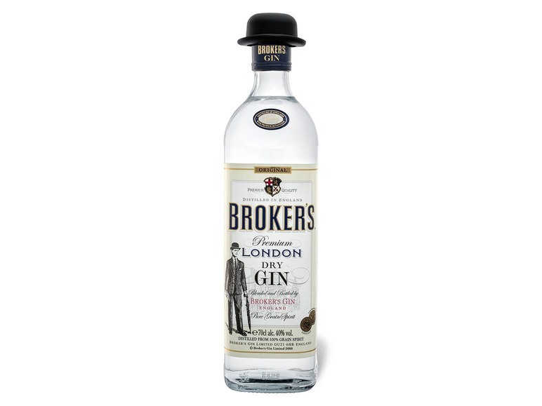 Gehe zu Vollbildansicht: Broker's Premium London Dry Gin 47% Vol - Bild 1