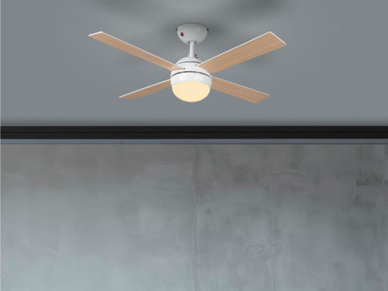 Ventilator home mit Fernbedienung und LED Deckenleuchte LIVARNO