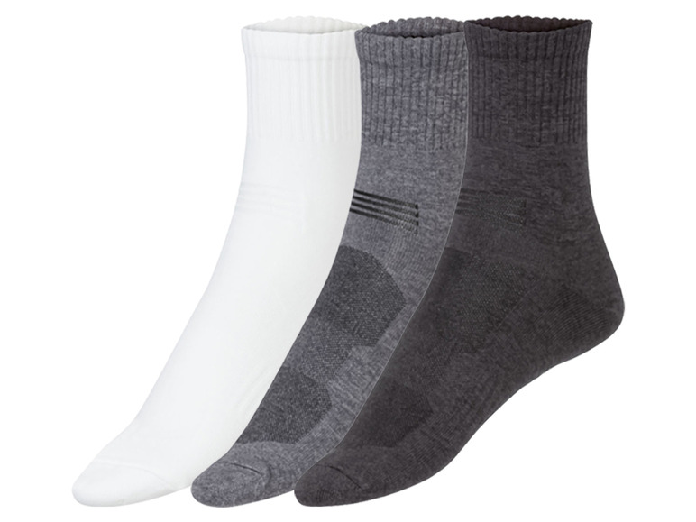 Gehe zu Vollbildansicht: CRIVIT Herren Sportsocken Kurzschaft, 3 Paar, mit extra breitem Rippbund - Bild 2