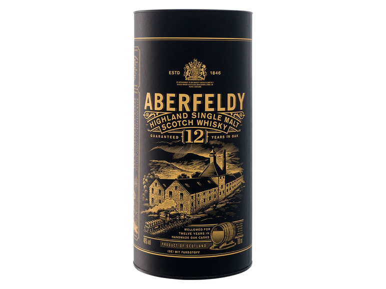 Aberfeldy 12 Years Old Highland Single Malt Scotch Whisky mit Geschenkbox 40% Vol