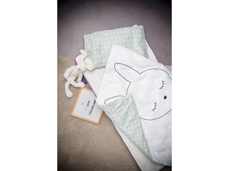 Träumeland Kinder- und cm, 135 Baumwolle reiner Babybettwäsche 100 aus x »Kuschelhase«