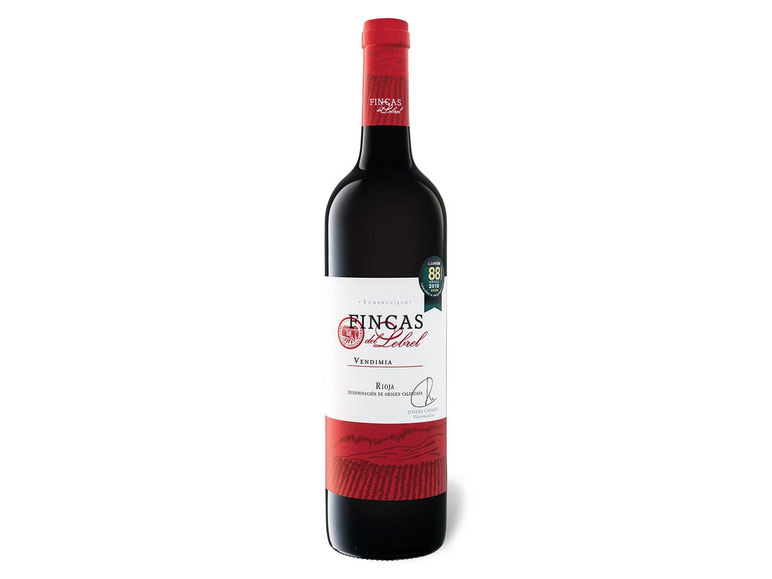 Fincas DOCa trocken, Tempranillo Rioja Lebrel del 2019 Rotwein