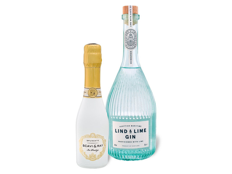 Vol Lind & - 10,5% 0,7l Gin Lime Italian + Scavi 0,2l 75 Ray Cocktailpaket Vol & 44%