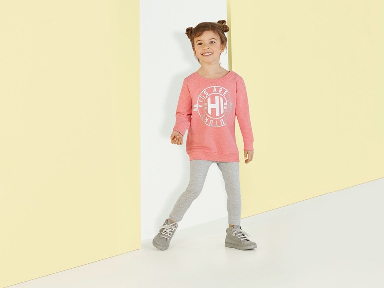 Gehe zu Vollbildansicht: LUPILU® Mädchen Sweatshirt, 2 Stück, hoher Baumwollanteil, mit Elasthan, mit Aufdruck - Bild 16