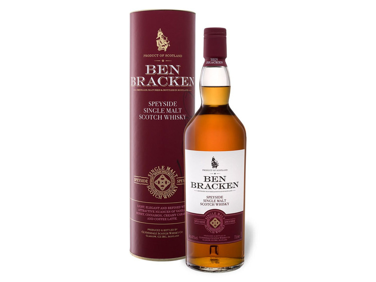 Scotch Bracken 40% Geschenkbox Single Speyside mit Vol Whisky Malt Ben