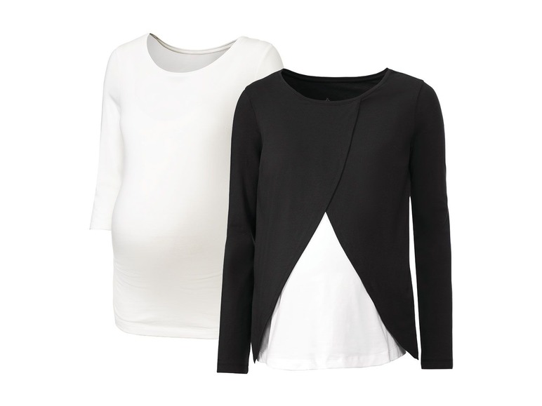 Gehe zu Vollbildansicht: ESMARA® 2 Damen Umstandsshirts, mit Bio-Baumwolle - Bild 28