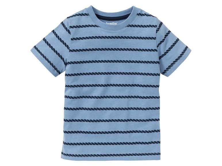 Gehe zu Vollbildansicht: LUPILU® T-Shirts Jungen, 4 Stück, weiche Single-Jersey-Qualität, hoher Bio-Baumwollanteil - Bild 14