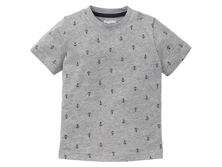 Gehe zu Vollbildansicht: LUPILU® T-Shirts Jungen, 4 Stück, weiche Single-Jersey-Qualität, hoher Bio-Baumwollanteil - Bild 23