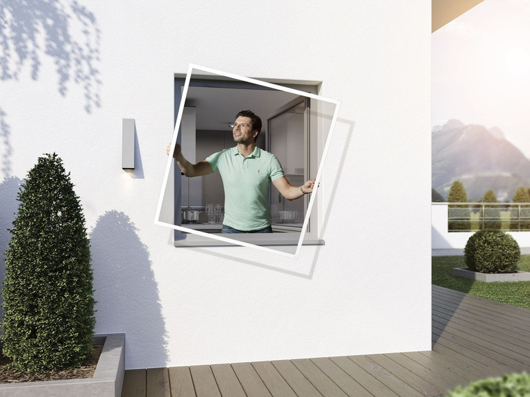 Gehe zu Vollbildansicht: wip Super Slim Rahmenfenster, Komplettbausatz, ohne Bohren, 4,3 mm Einbautiefe, B 120 x H 150 cm - Bild 11