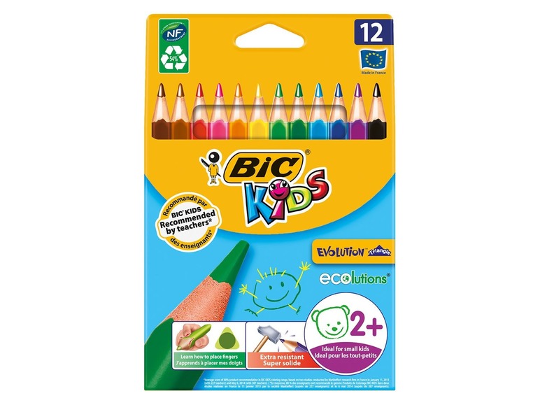 Gehe zu Vollbildansicht: BIC Kids Evolution Triangle Buntstifte - Bild 1