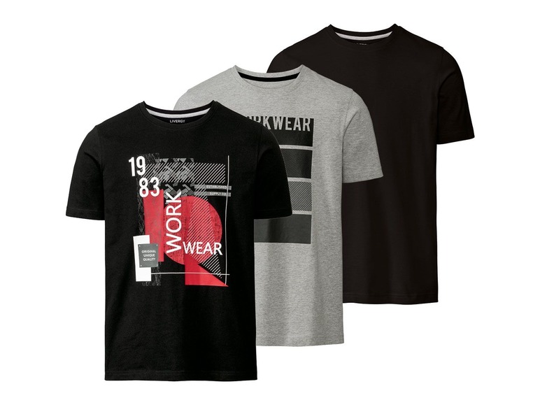 Gehe zu Vollbildansicht: LIVERGY® 3 Herren T-Shirts - Bild 2