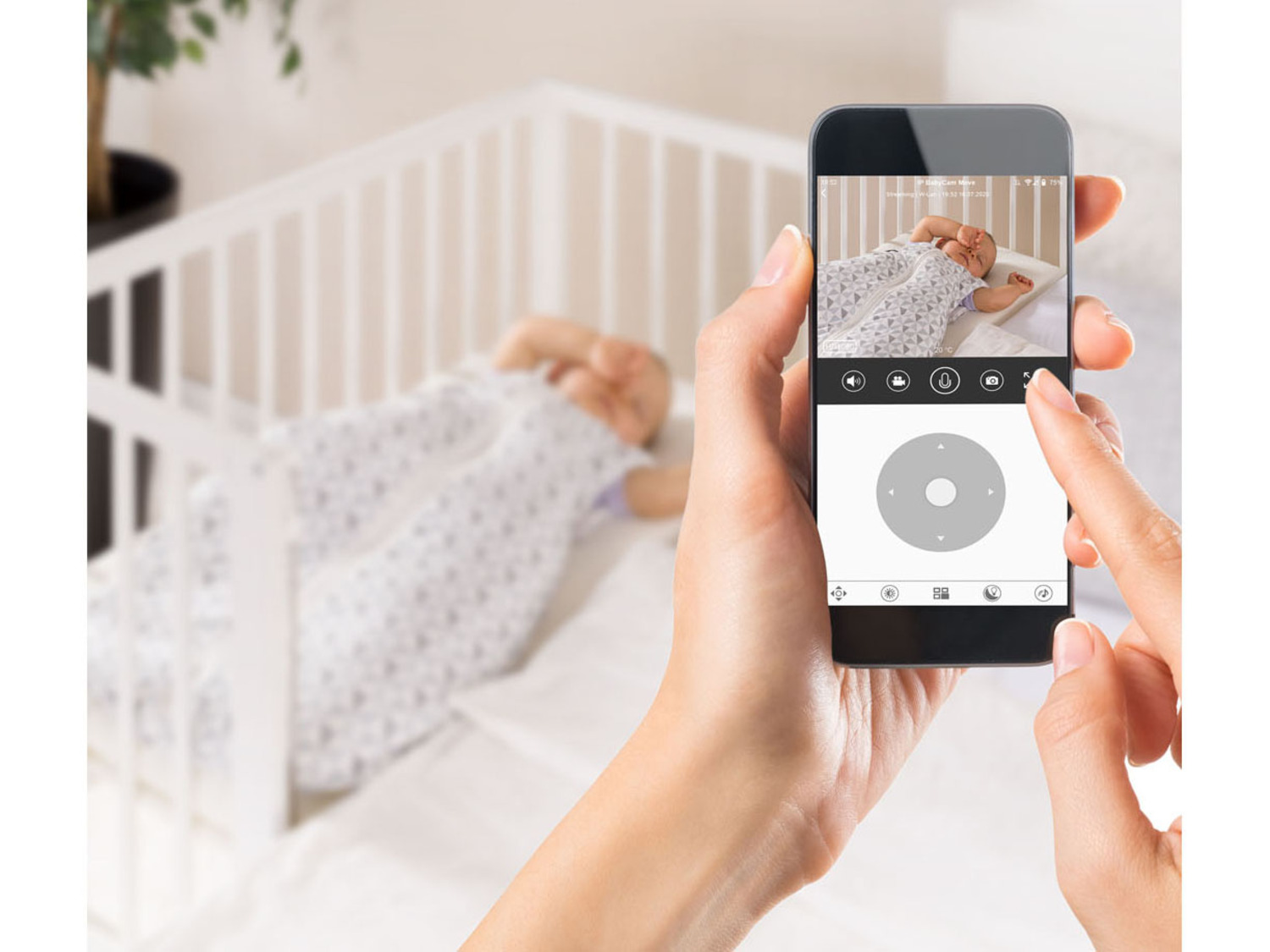 Reer IP BabyCam Move, mit Geräuscherken… Bewegungs- und
