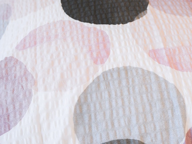 Gehe zu Vollbildansicht: Primera Seersucker Bettwäsche »Kreise rosa« - Bild 4