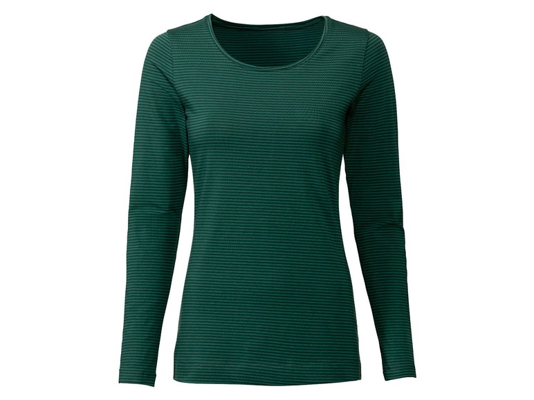 Gehe zu Vollbildansicht: ESMARA® Langarmshirt Damen, 2 Stück, in Single-Jersey-Qualität, aus Baumwolle und Elasthan - Bild 6