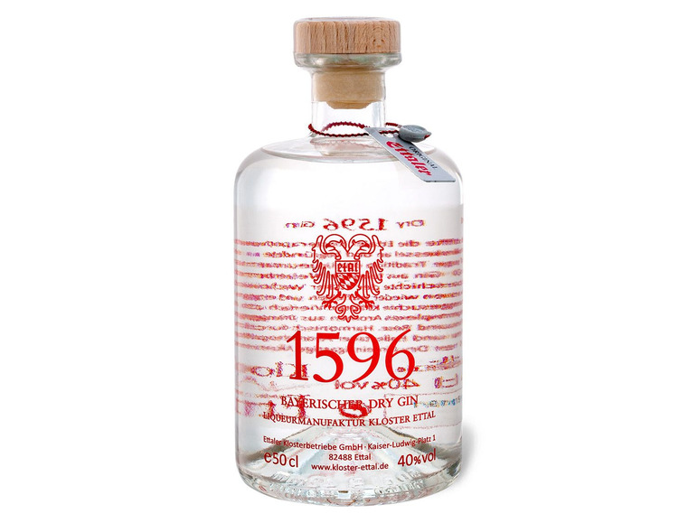 Ettaler 1596 Bayrischer 40% Vol Kloster Gin
