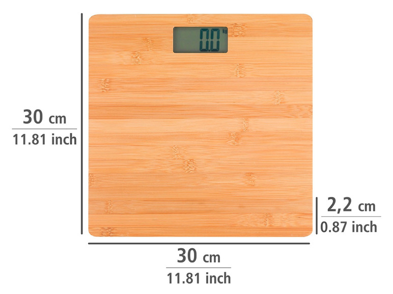 Gehe zu Vollbildansicht: Wenko Personenwaage »Bambusa«, mit LCD-Display - Bild 4