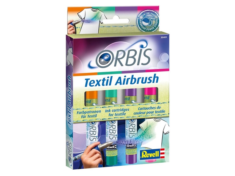 Gehe zu Vollbildansicht: Revell ORBIS Farbpatronen »Textil Airbrush«, zum Sprühen in unterschiedlichen Farben - Bild 4