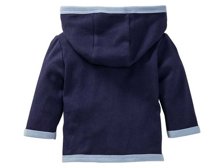 Gehe zu Vollbildansicht: LUPILU® Baby Jacken Jungen, 2 Stück, mit Kapuze, Knopfleiste, aus reiner Bio-Baumwolle - Bild 3